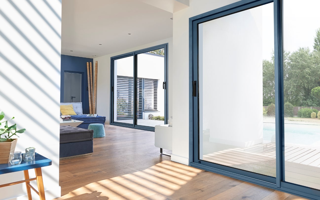 La baie coulissante PVC Atlantem